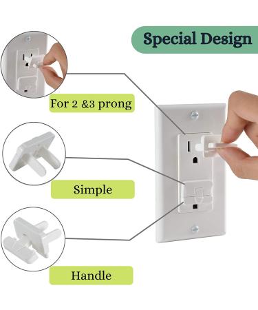 Bates- Outlet Covers  15 Pack  2 Prong Outlet Covers  Baby Proof Outlet Covers  Plug Covers for Electrical Outlets  Outlet Plug Covers  Plug Covers  Baby Outlet Covers  Child Safety Outlet Covers - Buy Online on SooperMarket.com