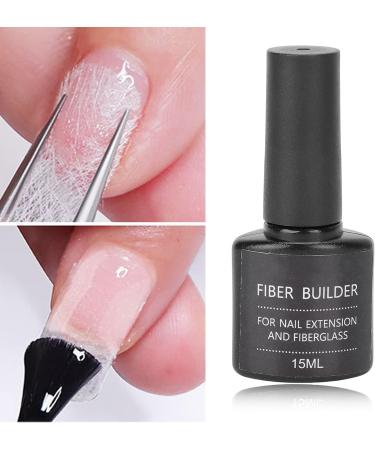 Fiberglass Kit Include 15ml Fiberglass Nail Extension Gel 10pcs Nail Builder Extension Fiber Sheet for Women DIY Nail Art Extension Accessories - Buy Online on SooperMarket.com