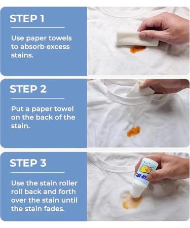 1/2/3PCS Emergency Stain Remover Roller-ball Cleaner Magic Stain Remover Rolling Bead Clothes Stain Remover-Roll Bead Design Portable No-wash Instant Stain Remover Pen (1 PCS) - Buy Online on SooperMarket.com