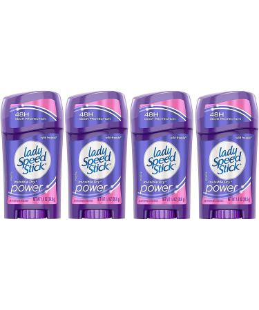 Lady Speed Stick 48HR Antiperspirant Deodorant Gel Fresh Fusion 2.30 oz (Pack of 4)