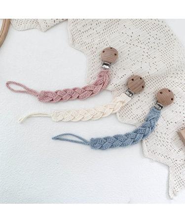 Tian-K Pacifier Chain for Babies | Cotton DIY Dummy Hook & Bite Belt | Perfect Pacifier Accessory for Newborns - Buy Online on SooperMarket.com