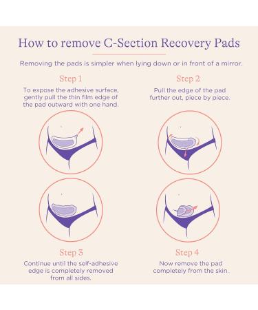 Lansinoh C-Section Recovery Pads - Postpartum Essentials for Scar Relief | 4 Sterilized Cooling Pads - Must-Have for C-Section Recovery & Baby Registry - Buy Online on SooperMarket.com