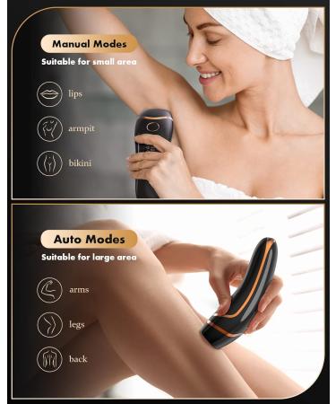 IPL Hair Removal Laser Device for Men & Women - 999 900 Pulses 2 Modes 5 Energy Levels - Painless & Permanent Hair Removal for Body Face & Bikini - Buy Online on SooperMarket.com