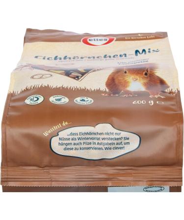 Elle's Squirrel Feed - Nutty Variety 5x600g | Winter Vitamins & Nuts | 100% Natural Squirrel Mix - Buy Online on SooperMarket.com
