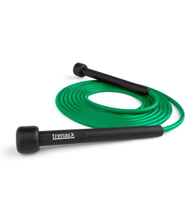Trenas Skipping Rope | Adjustable 3m Jump Rope for Adults & Children | Speed Skipping Rope in Green - Perfect for Fitness & Training - Buy Online on SooperMarket.com