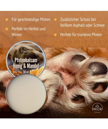 Paw Balm 30ml - Almond Honey Dog Paw Cream for Ultimate Paw Care & Protection | International Shipping Available - Buy Online on SooperMarket.com