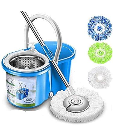 Simpli-Magic 79193 Spin Mop 4 Heads Included, Basic, Blue Basic Blue