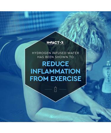 H Factor Hydrogen Water Can (12 Pack) - Premium Molecular Hydrogen Infused Water - Buy Online on SooperMarket.com
