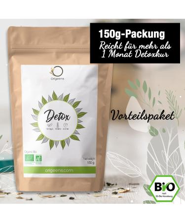 Bio Detox Tea for Weight Loss | 150g Loose Green Tea & Mate | Hot & Iced | 30-Day Detox Cure | Organic & Natural - Buy Online on SooperMarket.com