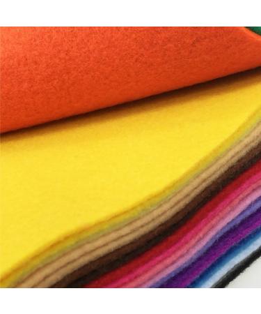 Flic-Flac 28pcs 12x8 inches 1.4mm Thick Soft Felt Fabric Sheet Assorted Colors DIY Craft Sewing Squares Pack - Buy Online on SooperMarket.com