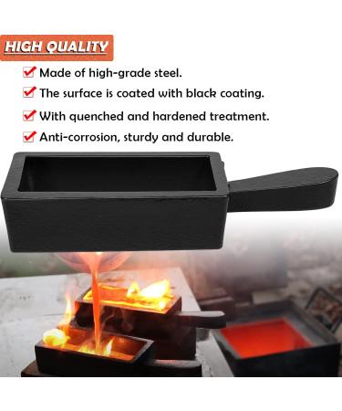 100 oz Troy Ounce Gold Bar Loaf Cast Steel Ingot Mold for Melting Refining - Ideal for Gold, Silver, Copper, Iron, Aluminum, Brass & More - Buy Online on SooperMarket.com