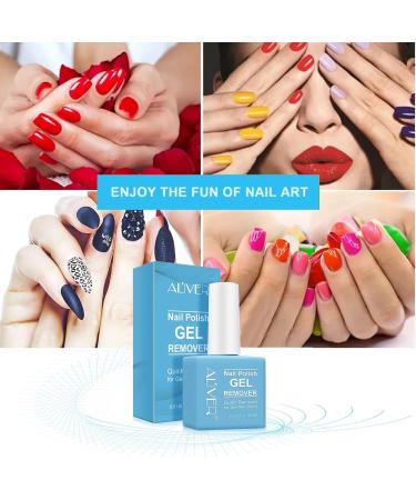 Gel Remover for Nails - 15ML Professional Gel Nail Polish Remover with Cuticle Pusher and Nail Polish Scraper Soak-Off Gel Nail Polish Kit Quick & Easy Peel Off Nails Polish In 2-5 Minutes 01 - Buy Online on SooperMarket.com