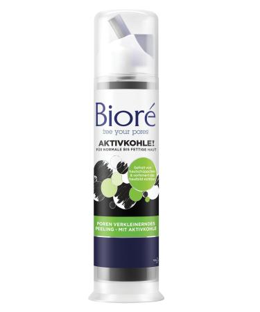Bior pores reduced peeling - with activated carbon - 2 x 92 ml - dermatologically tested - normal to greasy skin 92 ml (2 -pack)