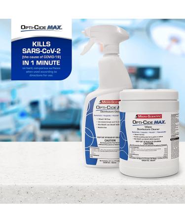 Micro-Scientific Opti-Cide Max Disinfecting Wipes (2 Pack) - 320 Hospital Grade EPA Registered Wipes - Buy Online on SooperMarket.com