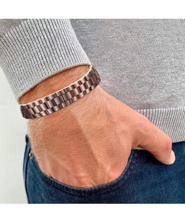 Magnetic Copper Prostate Band Prostate Wristband Magnetic Copper Prostate Bracelet Improves Blood Circulation Black - Buy Online on SooperMarket.com