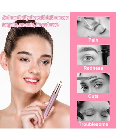 Eyebrow Trimmer Women with Light & Replacement Head BOZILY Painless Battery Eyebrow Epilator Pen for Women Portable Eyebrow Hair Remover Eyebrow Trimmer for Brows Face Cheek Lips Fuzz - Buy Online on SooperMarket.com