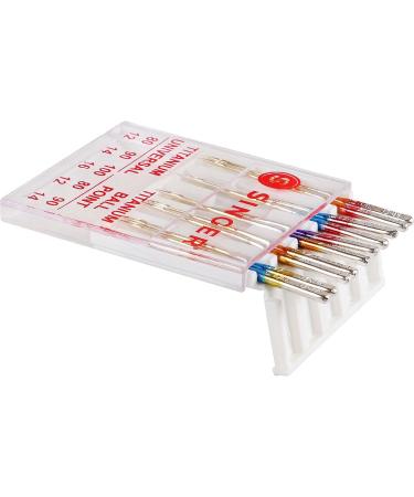 SINGER Universal Regular & Ball Point Titanium Sewing Machine Needles  Sizes 80/12  90/14  100/16 - 10 Count Sizes 80/12  90/14  100/16 10.0 - Buy Online on SooperMarket.com