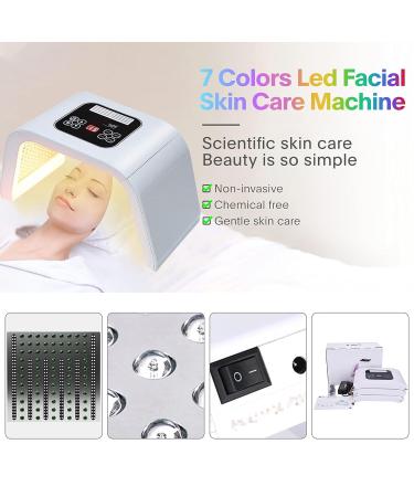 Fxtiaa LED Face Light Therapy Mask - 7 in 1 Color LED Facial & Body Beauty Device | International Shipping Available - Buy Online on SooperMarket.com