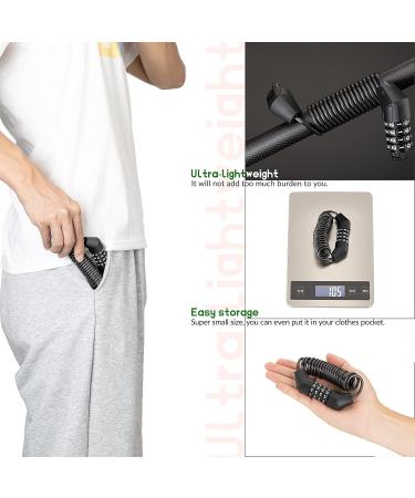 Rockbros Bicycle & Helmet Lock Cable - 150cm Zinc Alloy & PVC Security with 4-Digit Code - Ideal for Bikes Helmets & Strollers - Buy Online on SooperMarket.com