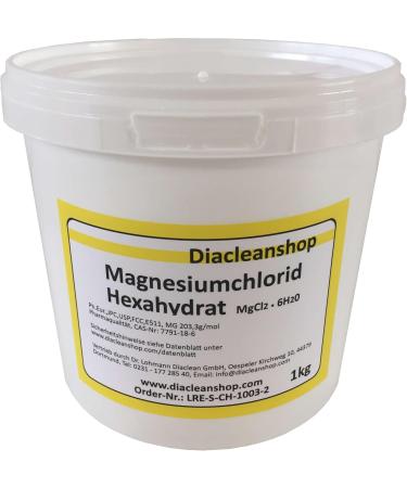 Buy Pure Magnesium Chloride Hexahydrate 1kg - Pharmaceutical Quality E511 for Magnesium Oil Spray & Bath Solutions - International Shipping - Buy Online on SooperMarket.com