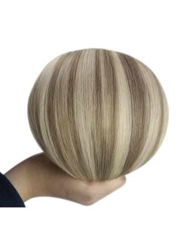 Youngsee 40 cm Clip In Extensions - Real Remy Hair Light Brown & Blonde 120g (7 Pieces) - Buy Online on SooperMarket.com