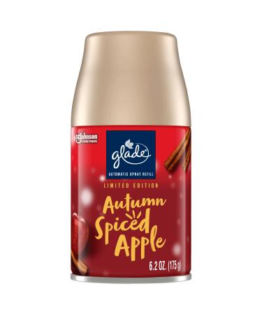 Glade Automatic Spray Refill Air Freshener for Home and Bathroom Autumn Spiced Apple Limited Edition Scent 6.2 Oz