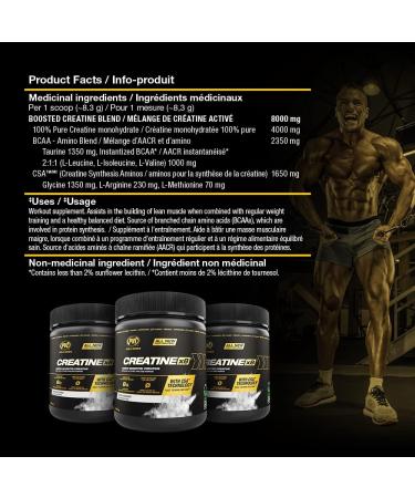 PVL Creatine X8 - Advanced Creatine Monohydrate Powder - Amino Acid Boosted Creatine Powder - Workout Supplement - Zero Sugars or Fillers -249 g - 30 Serving - Buy Online on SooperMarket.com