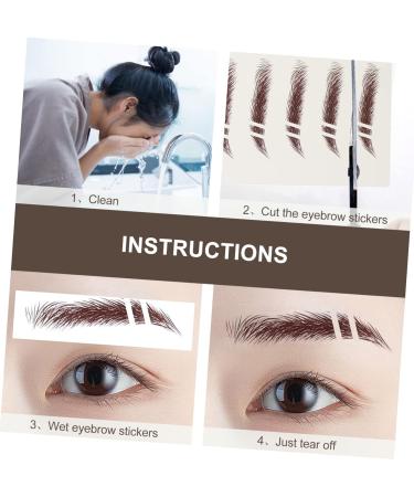 Baluue 30 Pcs Eyebrow Stickers Brown Eyebrow Sticker Makeup Stickers Brown Eyebrow Tattoos Eyebrows Soy Ink - Buy Online on SooperMarket.com