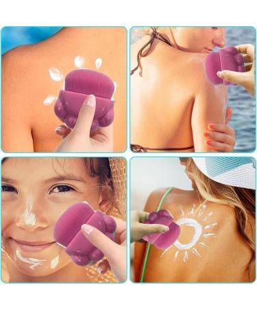 Sunscreen Applicator For Kids | Portable Sun Lotion Applicator Ergonomic Sunblock Brush For Summer Sunblock Buddy Brush Set Cute Sun Cream Brush For Boys Girls Pink - Buy Online on SooperMarket.com
