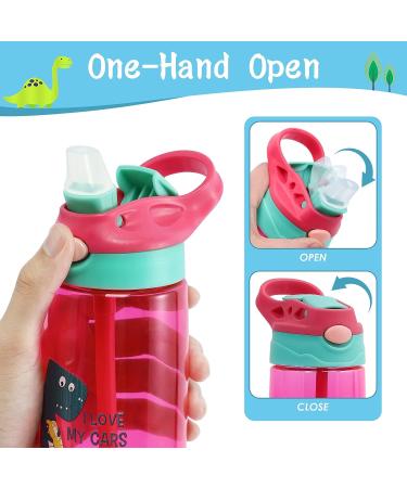 ROISDIYI Kids Water Bottle with Leak-Proof Straw, 16 oz BPA-Free Spout Lid for School - Purple 1 Pack - Buy Online on SooperMarket.com