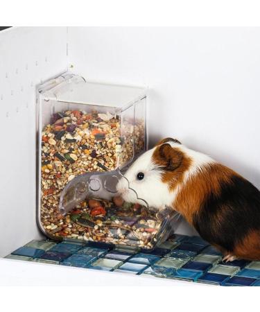Hamsters Feeder Small Animals Automatic Dispenser Gravity Auto Dispensers Pet Pellets Food Storage Bowl - Dwarf Hamster Gerbils Mice Hedgehog Guinea Pig and Other Small Animal Ideal Feeding Station