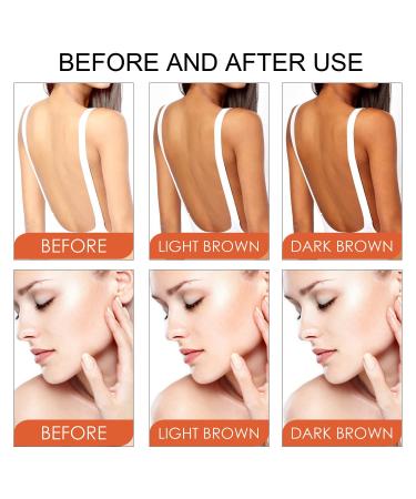 2pc Brown Tanning Gel & Cream Set | Tanning Accelerator for Natural Dark Tan | Outdoor Sun Protection | 50g (Soft Brown) - Buy Online on SooperMarket.com