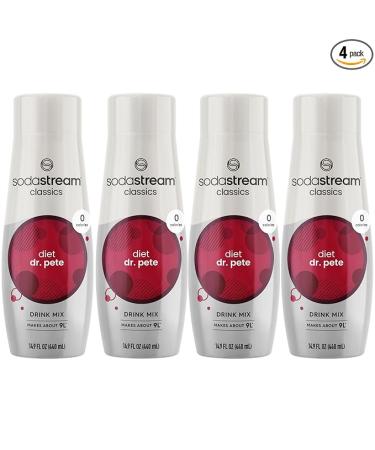 SodaStream Diet Dr Pete, 14.8 Fl Oz (Pack of 4) Diet Dr Pete 14.8 Fl Oz (Pack of 4)