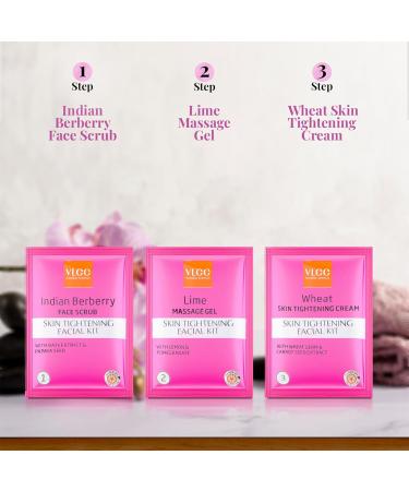 Buy VLCC Skin Tightening Facial Kit 6 Facials (240gm+12ml) | Enhance Your Skin's Firmness | Fast International Shipping - Buy Online on SooperMarket.com