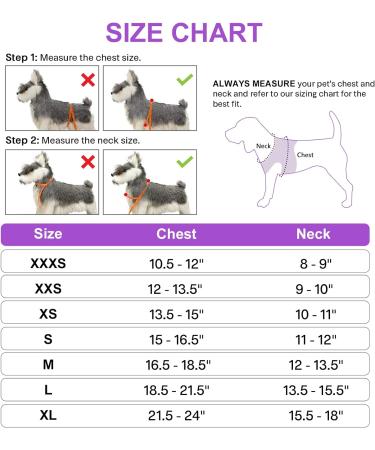 Joyal Dog Harness - Reflective Soft Padded Air-Mesh for Small Dogs & Cats XXS (31-34cm) - Purple - Buy Online on SooperMarket.com