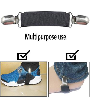 Pmsanzay 4/PK Adjustable Elastic Women Stirrups & Leg Straps - Multipurpose Boot and Pant Clips for Women and Teens - Buy Online on SooperMarket.com