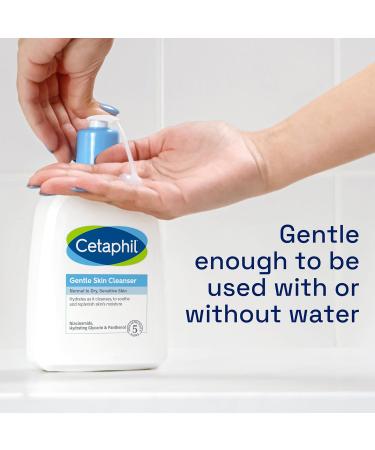 Cetaphil Gentle Skin Cleanser Travel-Size 118ml Soap-Free Face & Body Wash Hydrates Dry Normal & Sensitive Skin With Niacinamide Vegan Friendly 118 ml - Buy Online on SooperMarket.com