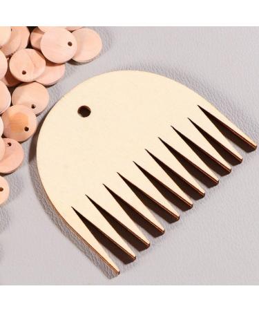 Professional Wood Weaving Comb for DIY Tapestry Knitting - Small Sawtooth Comb - Buy Online on SooperMarket.com