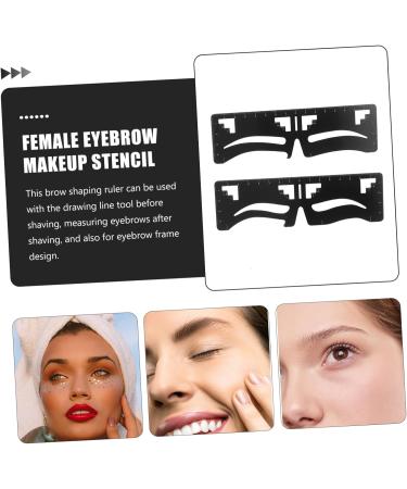 MAGICLULU 10 Pcs Eyebrow Ruler Female Eyebrow Makeup Stencil Makeup Tools Eyebrows Shaper Card Balance - Buy Online on SooperMarket.com
