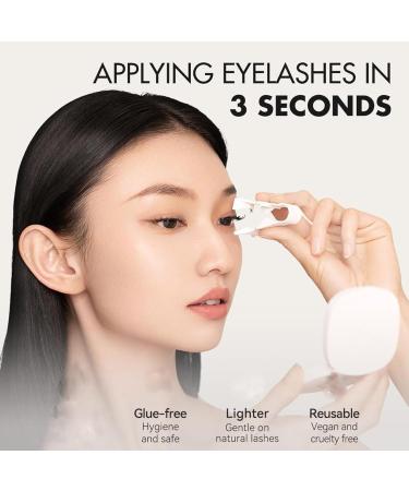 Dalarey Magnetic Lashes kit Reusable double Magnetic Lashes Without Eyeliner No Glue Liner Waterproof Safe Easy to Wear for Essential Commuter Makeup (2 Pairs Natural) - Buy Online on SooperMarket.com