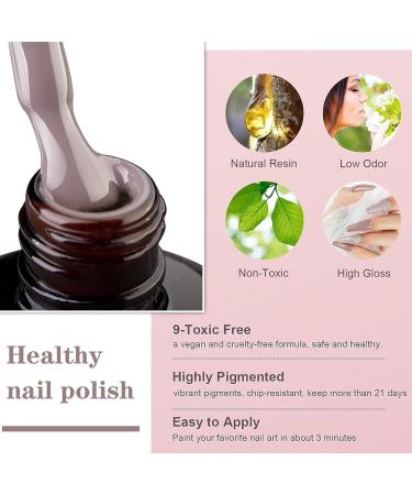 TBeautfave Black Nail Polish Quick Dry&Long Lasting Nail Varnish Neutral Nail Polish Non-toxic Water Based Formula Natural Nail Polish Black Gel Nail Polish for DIY Nail Art - Buy Online on SooperMarket.com