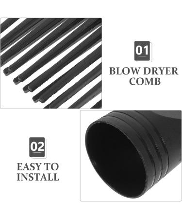 PACKOVE 2pcs Hair Dryer Comb Black Comb Hair Dryer Narrow Concentrator Universal Blow Dryer Comb Attachment (Bottom Diameter 5 CM) - Buy Online on SooperMarket.com