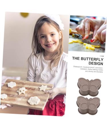 Zerodeko 2pcs Butterfly Cake Mold Silicone Molds Chocolate Jelly Mold Home Cake Mold Making Tools Household 17.6X14.8CM Random Color - Buy Online on SooperMarket.com