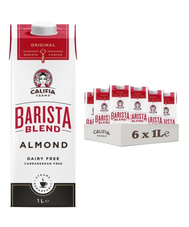 Califia Farms Almond Barista Blend - Plant Based Lactose Free Dairy Free Vegan Drinks Milk Alternative Multipack (6 x 1L)