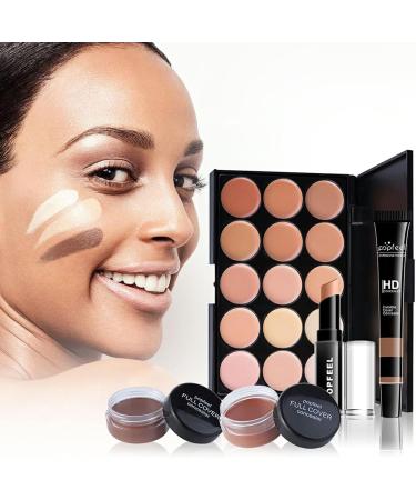 FantasyDay Multifunctional Makeup Gift Set - Complete Cosmetics Kit for Face Eyes & Lips | Eyeshadow Palette Lipstick Rouge Mascara & Brushes - Buy Online on SooperMarket.com