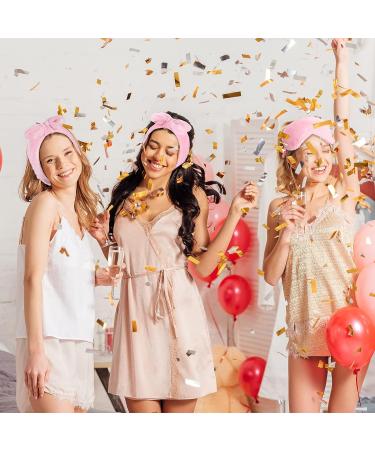 Jexine 24 Pcs Spa Headband Plush Sleep Eye Mask Bulk Set - Simple Style | Makeup Headband for Face Washing, Sleepover Party Supplies for Women - Buy Online on SooperMarket.com