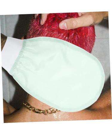 Baluue Body Exfoliator Glove - Light Green Bath Scrubber Mitten for Smooth Skin | International Shipping - Buy Online on SooperMarket.com