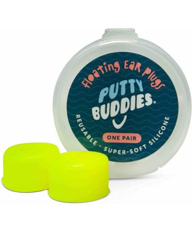 PUTTY BUDDIES Floating Earplugs 3-Pair Pack - Soft Silicone Ear Plugs for Swimming & Bathing - Doctor Recommended and Premium Quality - Keep Water Out - Green/Yellow/Blue - Buy Online on SooperMarket.com