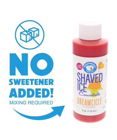 Dreamcicle Shaved Ice & Snow Cone Flavor Concentrate - 4 fl oz (Makes 1 Gallon of Syrup) - Buy Online on SooperMarket.com