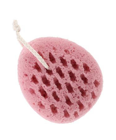 PLAFOPE Bath Sponge Sponges Scrubber Exfoliating Sponge Skin Bath Ball Sponge Bath Balls Bath Back Sponge Bathing Bubble Making Sponge Showering Ball Bath Flower Tool Girl The Bubble Pink
